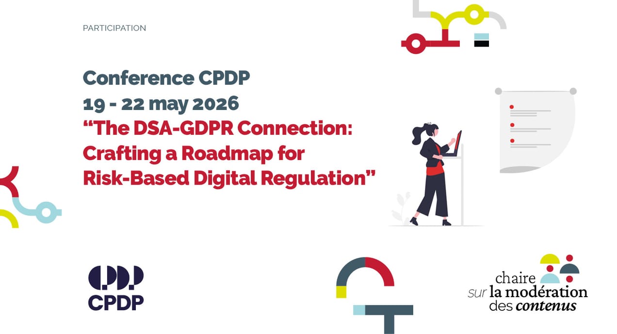 Slide of the Conference title, logos and a woman presenting
