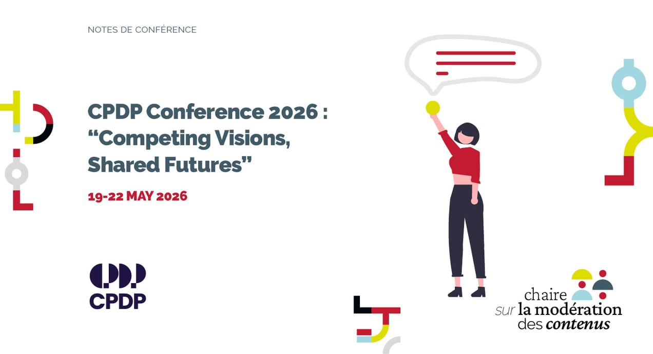 Slide of the Conference title, logo and a woman holding a text bubble